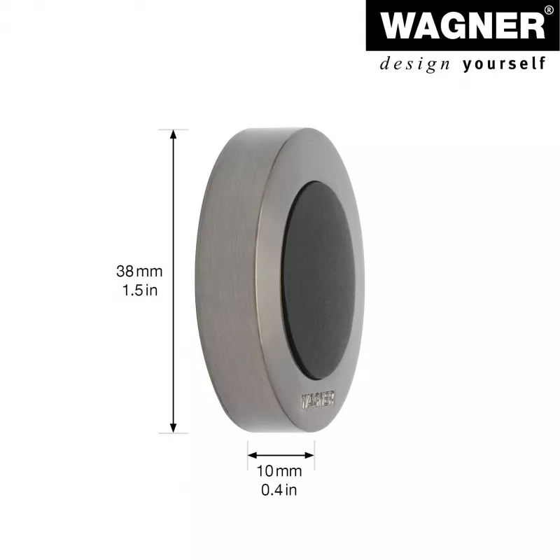 Wagner design yourself EH 5138 Türstopper Zinkdruckguss Massivgummi Matt vernickelt (15513811)