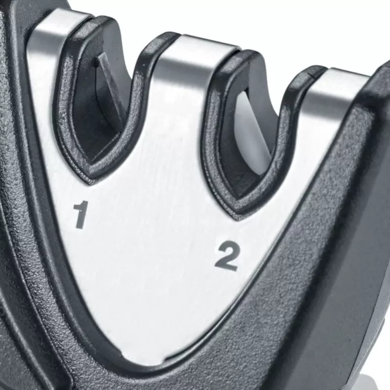 GRAEF Piccolo Manueller Messerschärfer 12-teiliges Set mit Display, 20° Winkel, Schwarz