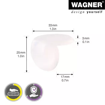 Wagner design yourself EH 2135 Eckenschutz Kunststoff Ø 3,5 cm 4 Stk. (15213599)