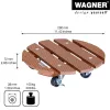 Wagner design yourself Pflanzenroller WPC GH 0535 Rund Braun 29 x 7,5 cm 20053501
