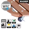 Wagner design yourself Pflanzenroller WPC GH 0535 Rund Braun 29 x 7,5 cm 20053501
