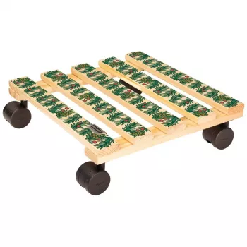 WAGNER design yourself Pflanzenroller GH0653 quadratisch Holz 29x8 cm 20065301