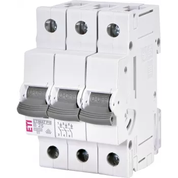 ETI ETIMAT P10 3-poliger B25 25A 10kA Leitungsschutzschalter, 415V AC/DC