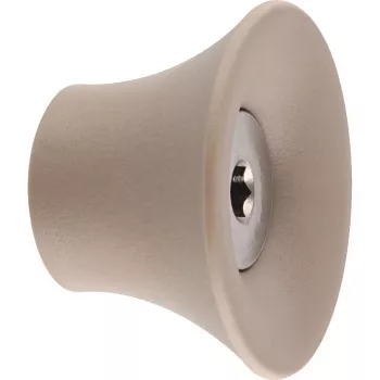 Wagner design yourself TULIP Garderobenhaken, Taupe, 1 Haken, Zink-Druckguss, Wandmontage, 10 kg Belastung 17032121