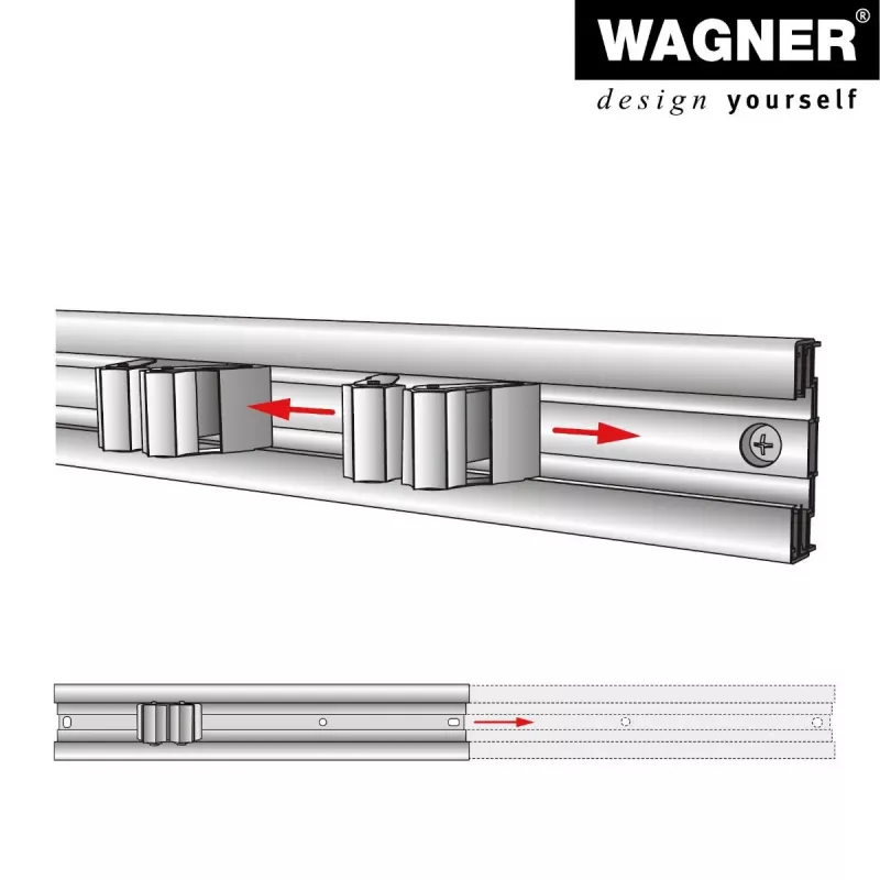Wagner design yourself Wandhalterung WH 2096 Schwarz (15209611)