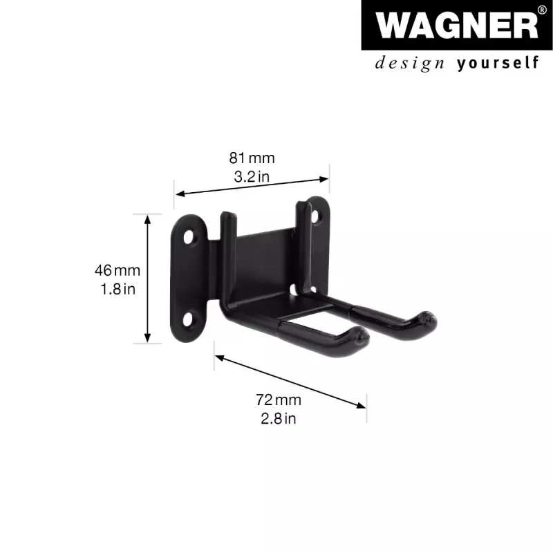 Wagner design yourself Wandhalterung WH 2092 Schwarz (15209201)