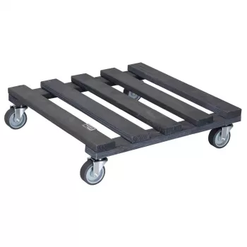 Wagner design yourself Pflanzenroller GH 0412 quadratisch anthrazit Holz 38 x 38 x 9,5 cm 20041201