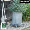 Wagner design yourself Pflanzenroller GH 0412 quadratisch anthrazit Holz 38 x 38 x 9,5 cm 20041201