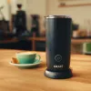 GRAEF MS 402 EU Automatischer Milchaufschäumer, 240 ml Erhitzungskapazität, Schwarz