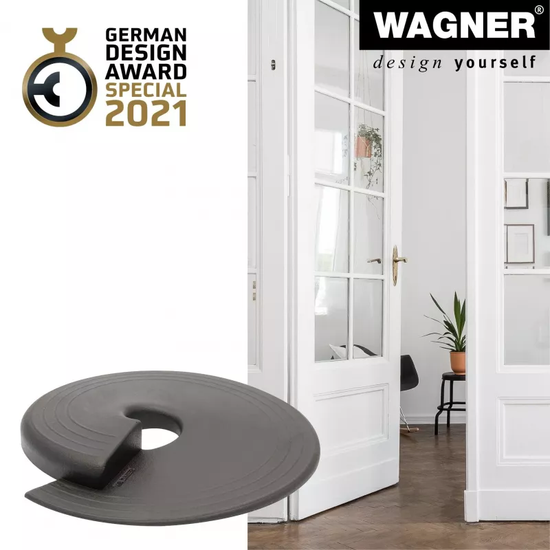 Wagner design yourself EH 6981 Türstopper, selbstklebend, transparent, TPE, 38 mm Durchmesser, 22 mm Höhe 15698101