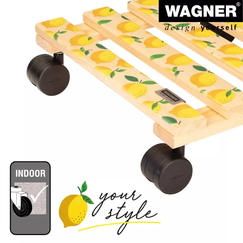 WAGNER design yourself Pflanzenroller GH0644 Quadratisches Holz-Motiv 29 x 8 cm, 1 Stk. 20064401
