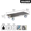 Wagner design yourself Transportroller MM 1345 Braun 36,5 x 74,0 x 14,5 cm bis 300 kg (20134501)