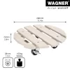 WAGNER design yourself Pflanzenroller GH0527 Kunststoff, Ø 29 cm Weiß Rund, 1 Stk. (20052701)