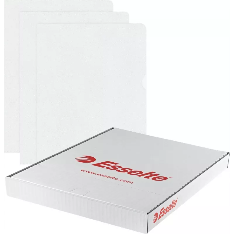 LEITZ Esselte Standard Plus Lochhüllen A4, 100er Pack, Transparent, Polypropylen 56218