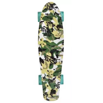 SCHILDKROT Retro Skateboard Free Spirit Camouflage Polypropylen (PP), verstärktes Deck 560 x 140 mm, 1 Stück (510781)
