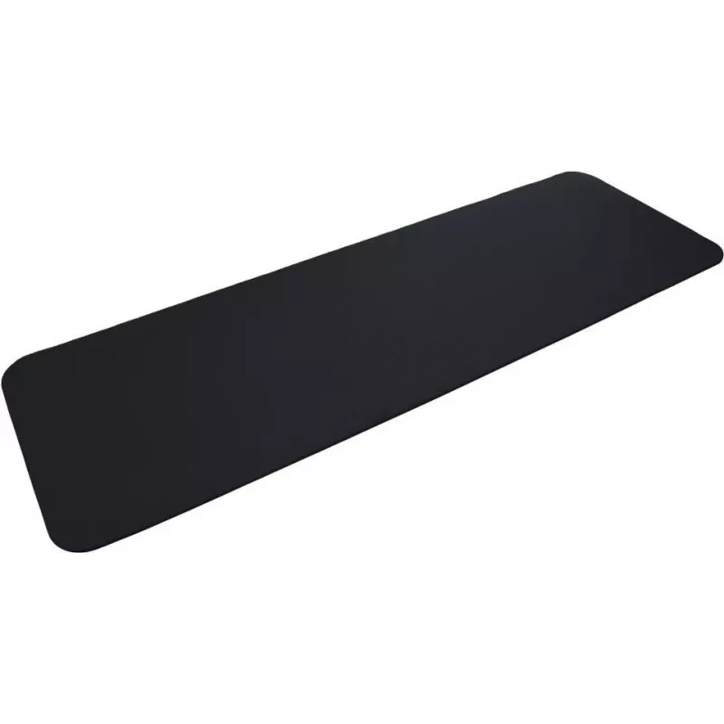 SCHILDKROT Fitnessmatte 15 mm Schwarz Rutschfest NBR 183x61 cm mit Tragegurt 960160