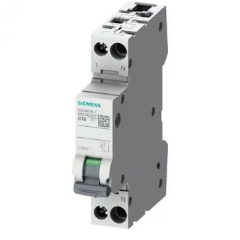 SIEMENS SENTRON 5SL6 Leitungsschutzschalter 230V 6kA 1P+N B13 (5SL6013-6)