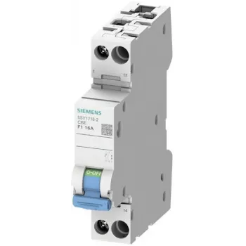 Siemens 5SY17042 Leitungsschutzschalter 1P Z 4A 10kA mit Hilfsschalter 1NO