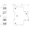 Siemens 5SV1316-7KK06 RCBO, 1P+N, 6 A, C-Charakteristik, 30 mA, Typ A, 6 kA