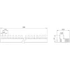 SIEMENS 5ST37730 Stift-Sammelschiene 10mm² 3P+N 1000mm