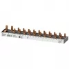 SIEMENS 5ST37840 Stift-Sammelschiene 16mm², 1x FI-Schutzschalter 1P+N + 10x Kompaktgeräte, 12 TE