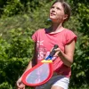 SCHILDKROT Giant Racket-Set Blau/Rot, überdimensionale Schläger mit Netz bespannt 970150