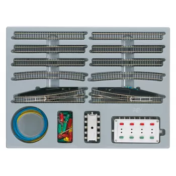 Märklin 08191 Z-Gauge Erweiterungsset E mit elektrischen Weichen