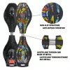 SCHILDKROT Waveboard Good Vibes Graffiti Großes Kunststoffdeck mit Antirutsch-Struktur 510801