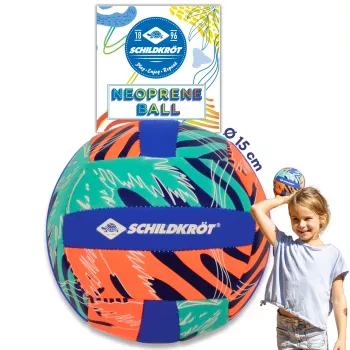 SCHILDKROT Neopren Mini Beachvolleyball Größe 2 Weiche Textiloberfläche Salzwasserbeständig 970342