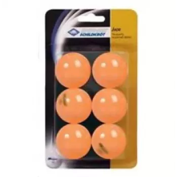 DONIC SCHILDKRÖT Jade Tischtennisbälle, 6er-Pack, Orange, Kunststoff, für Hobby-Spieler 618378