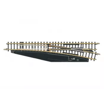 Märklin 8566 Z-Weiche manuell rechts, 110 mm, Neusilber-Schiene, schwarzer Kunststoffsockel