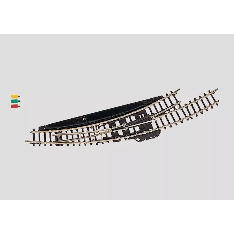 Märklin Z-Gauge Elektromagnetische Bogenweiche Links - Schwarz/Gelb 8568