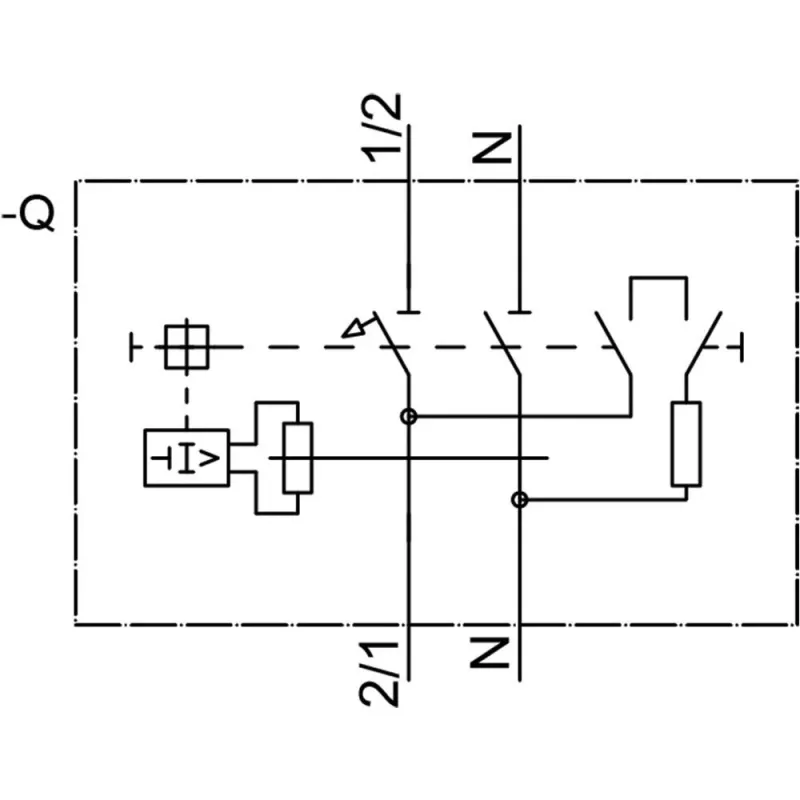 Siemens 5SV16166KK16 RCBO, 1P+N, 16 A, 30 mA, Typ A, C-Charakteristik, 6 kA