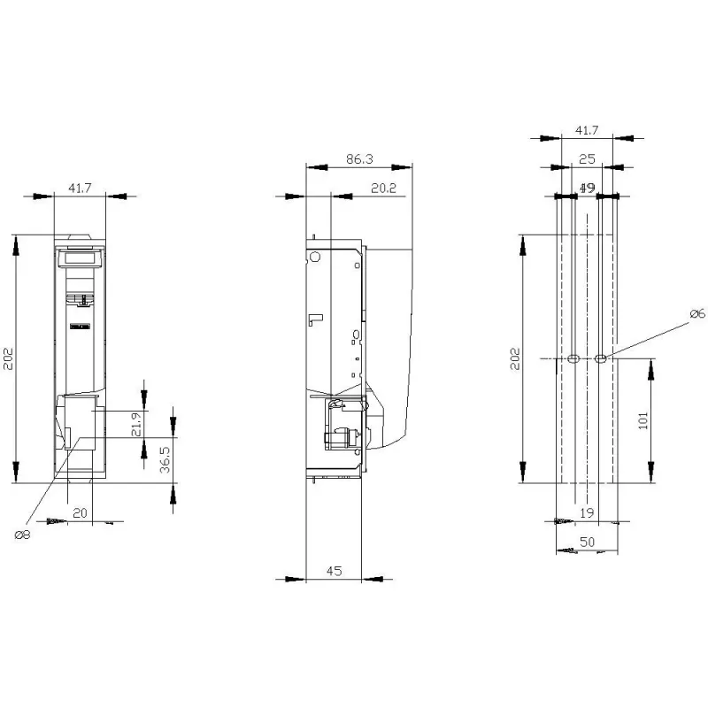 Siemens SENTRON 3NP1131-1CA10 Sicherungslasttrennschalter, 3-polig, 160 A, 690 V AC, NH00