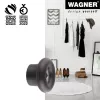 Wagner design yourself DOT GH 0201 Wandhaken, Schwarz, 1 Haken, Schraubmontage, Kunststoff 17020121