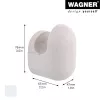 Wagner design yourself PILL Garderobenhaken Grau 1 Haken 17041421