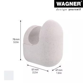 Wagner design yourself PILL Garderobenhaken Grau 1 Haken 17041421