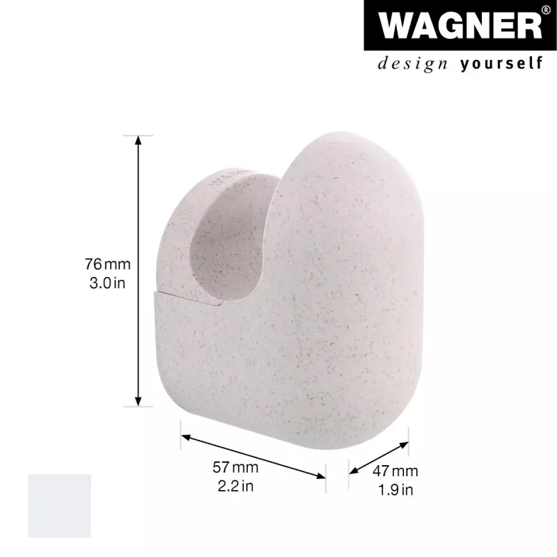 Wagner design yourself PILL Garderobenhaken Grau 1 Haken 17041421