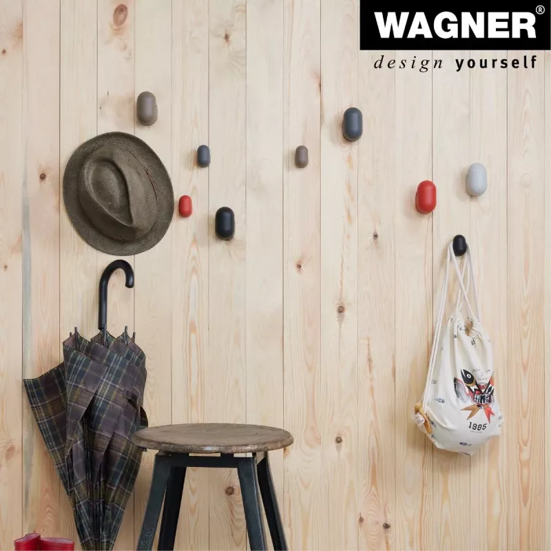Wagner design yourself PILL Garderobenhaken Grau 1 Haken 17041421