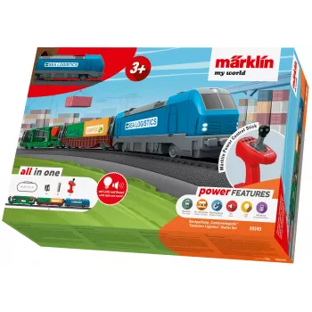 Märklin 29349 H0 Startpackung Containerlogistik mit Diesellok Baureihe 232 und 3 Containertragwagen