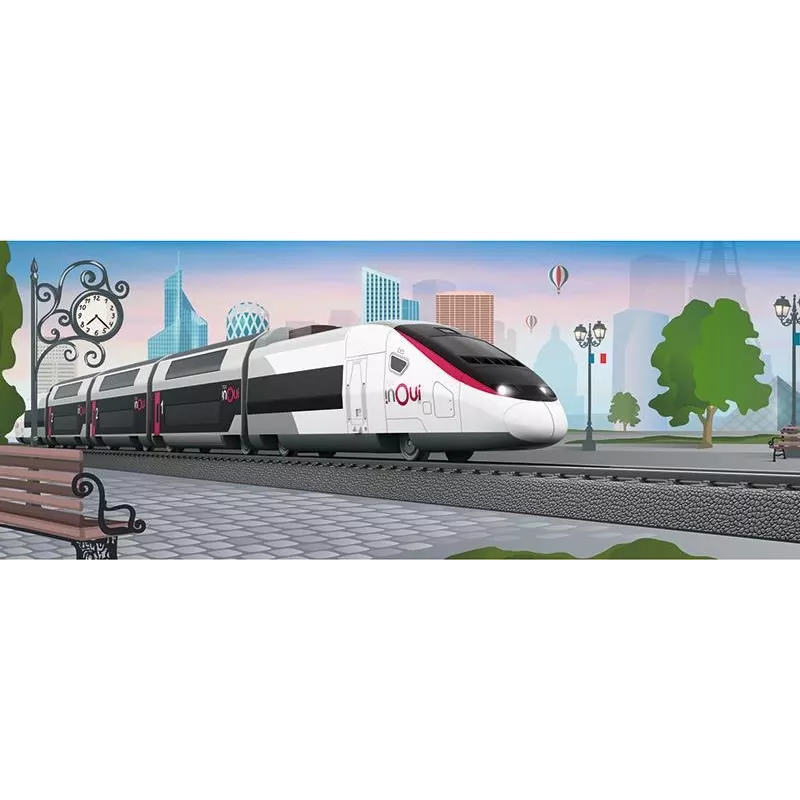 Märklin TGV Duplex H0 5-teiliges digitales Zugset mit Mobile Station 2, Weiß/Schwarz 029406