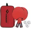 DONIC Schildkröt 788662 Tischtennis-Set - 2 Schläger, 3 Bälle, Netz - Schwarz/Rot