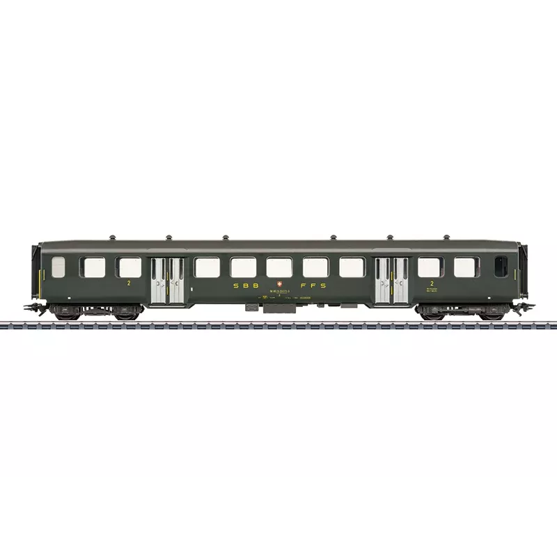 Märklin 043373 H0 SBB Leichtstahl-Personenwagen 2. Klasse