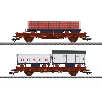 Märklin 45042 H0 2-teiliges Güterwagen-Set Zirkus Busch der DR