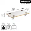 Wagner MM 1319 20131901 Transportroller, bis 200 kg, weiß