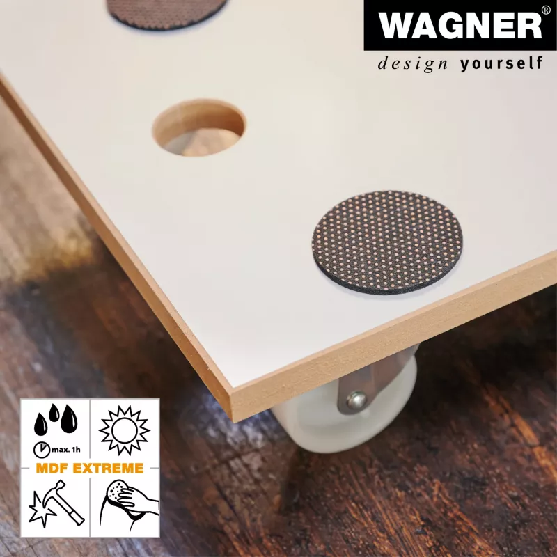 Wagner MM 1319 20131901 Transportroller, bis 200 kg, weiß
