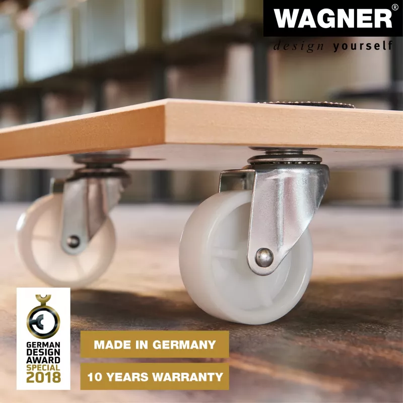 Wagner MM 1319 20131901 Transportroller, bis 200 kg, weiß