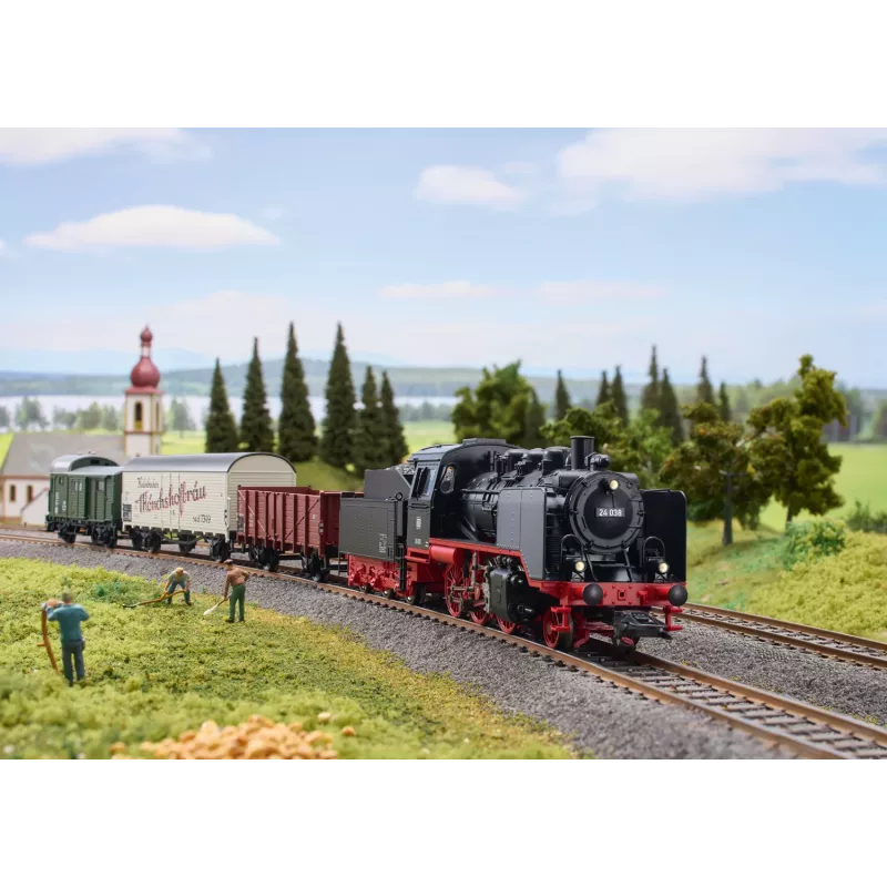 Märklin 29249 H0 Digital-Startpackung Nahgüterzug mit BR 24 der DB