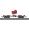 Märklin 44734 H0 Bausteinwagen, Schwarz/Rot