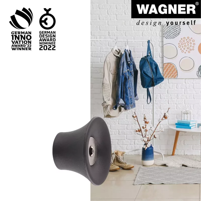 Wagner design yourself TULIP Garderobenhaken GH 0301, 1 Haken, Schwarz 17030121